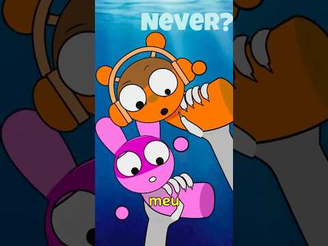 Monstro marinho aparece na foto de Oren e Pinki?? Parte 5 #sprunki #shorts #animação #incredibox