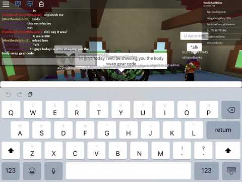Body Swap Gear Code Roblox 07 2021 - items that lets you switch bodies in roblox