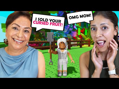 I PLAYED GROW A GARDEN with MY MOM (FUNNY MOMENTS)