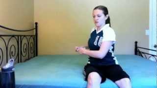 Easy Exercises on the Bed With a Broken Foot or Ankle in a Cast