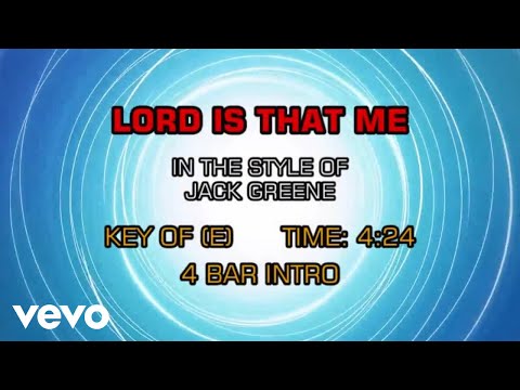 Jack Greene – Lord Is That Me (Karaoke Guide Vocal)