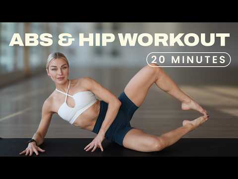 20 Min. Abs And Hip Workout | Pilates For Beginners | No Repeats