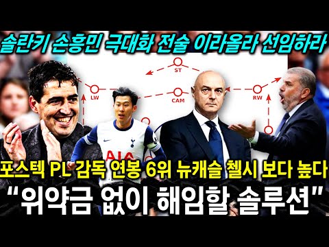 [긴급진단] 토트넘 솔란키 손흥민 듀오 전술 이라올라 감독이 해답 '포스텍 위약금 없이 경질할 해결책' (오피니언)