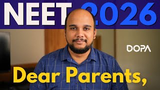 NEET 2026: How Can Parents Help ? | Neet from Home Part 4 | DOPA