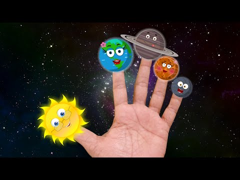 Planets finger family | the planet song | solar system song | science songs for kids | kids music
