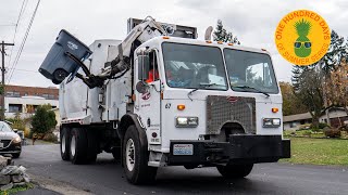 A Scenic Residential Route | Peterbilt Curbtender Garbage Truck on Recycle