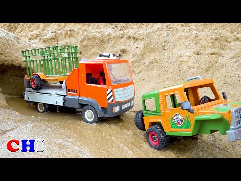 關於玩具工程車的有趣故事~兒童視頻