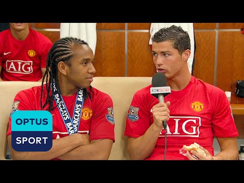 SPEAK ENGLISH! Cristiano Ronaldo interviews Anderson after winning the 2008/09 Premier League 🏆