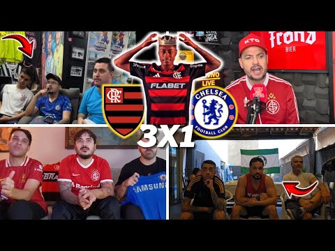 REAÇÕES DOS RIVAIS SECANDO E IMPRESSIONADOS COM O MENGÃO | FLAMENGO 3 X 1 CHELSEA- MUNDIAL DE CLUBES