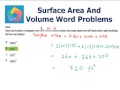 Surface Area and Volume Concepts