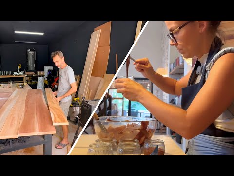 Construction d’un Bureau en Bois Brut + Mousse au Chocolat Maison | Vlog Famille Slow Life au Ranch