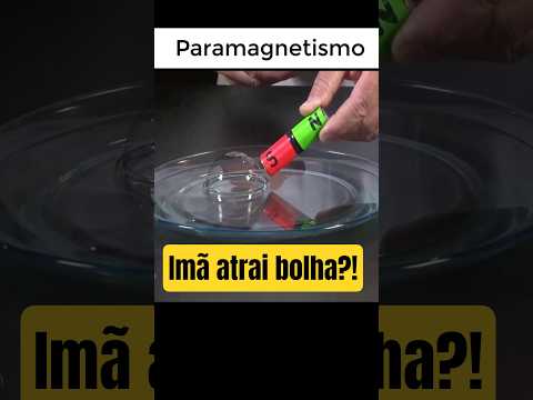 OXIGÊNIO É ATRAIDO POR UM ÍMÃ? #shorts