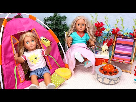 Draw & Build Dream Camping Tent for Your American Girl Doll in No Time