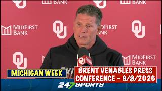 Oklahoma HC Brent Venables press conference (Michigan Week) - 9/8/2026