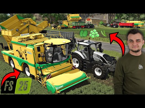 Nowe Uprawy w Farming Simulator 25 😍 Zbieramy Szpinak, Groszek i Fasolkę! 🔥MST