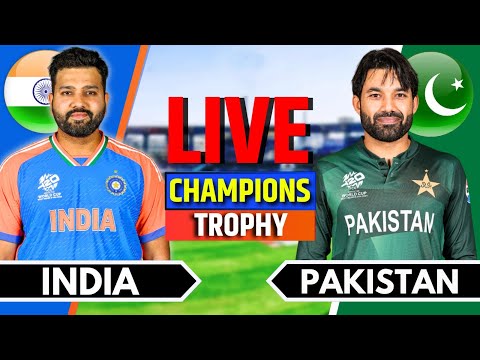 India vs Pakistan , Champions Trophy 2025 | Live Cricket Match Today | IND vs PAK | Last 35 Overs