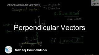 Perpendicular Vectors