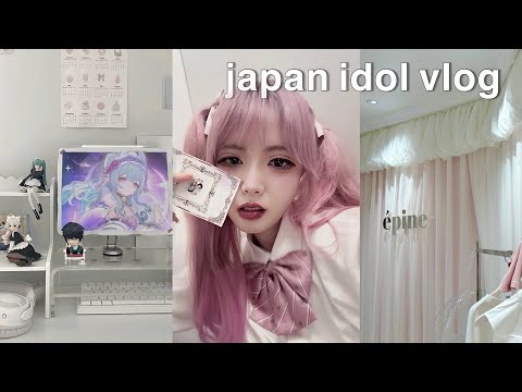 a japanese idol vlog🎀🎤| Backstage for idol lives, Tokyo study, Genshin