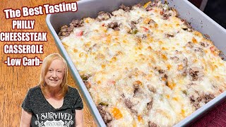 PHILLY CHEESESTEAK CASSEROLE Low Carb Delicious Meal Idea