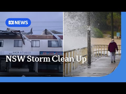 YouTube video thumbnail: NSW Cleans up After 'Cyclone' Level Winds 