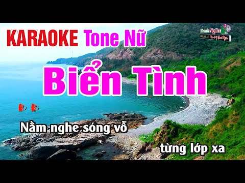 Biển Tình Karaoke Tone Nữ – Nhạc Sống Thanh Ngân