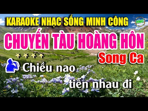 Chuyến Tàu Hoàng Hôn Karaoke Song Ca Nhạc Sống Rumba Dễ Hát Nhất | Nhạc Sống Minh Công