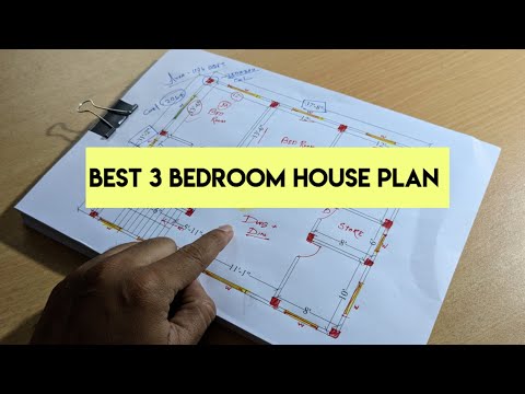 Best 31 x 38 sqft simple house plan YouTube video II 3 bedroom ghar naksha #homedesign #home