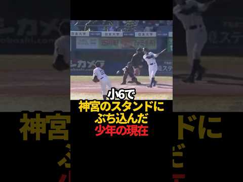 小6で神宮のスタンドにぶち込んだ少年の現在#sports #shorts #プロ野球#高校野球  #野球 #やきゅスト