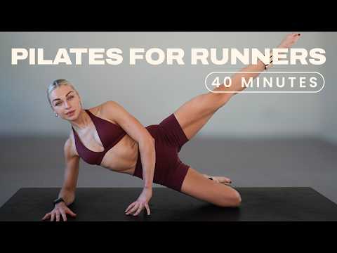 40 Min. Full Body Pilates Workout for Runners to improve strength, stability and flexibility