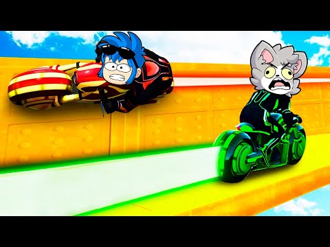 ¡HAGO LO IMPOSIBLE PARA SOBREVIVIR EN GTA 5 TRON! 😱🏍 LOS COMPAS