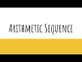 Understanding Arithmetic Sequences