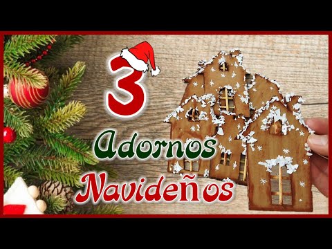 3 IDEAS FÁCILES PARA DECORAR EL HOGAR EN NAVIDAD - Christmas crafts for the home - Ideas navideñas