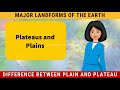 Exploring Major Landforms: Plateaus and Plains