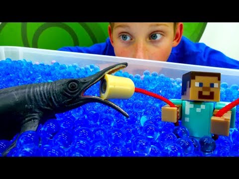 Секреты игры Майнкрафт - Стив Майнкрафт на рыбалке!
