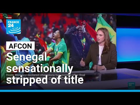 YouTube video thumbnail: Senegal Sensationally Stripped of Afcon Title, Morocco Declared Champions 