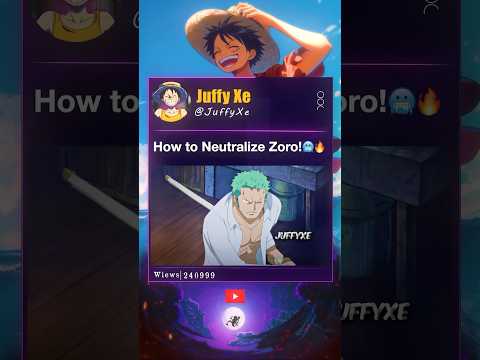 How to Neutralize Zoro!😂💀#onepiece #zoro #sabo #robin