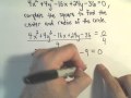 Circle Equations and Completing the Square