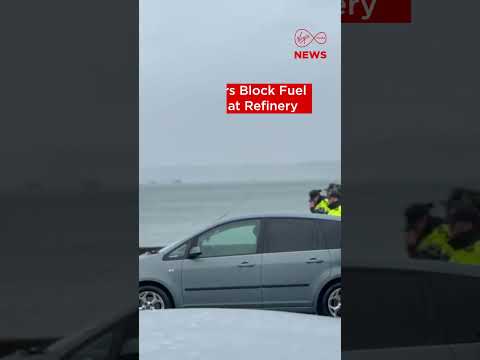 Protesters Block Fuel Trucks at Whitegate Refinery