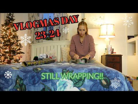 VLOGMAS DAY 23 & 24-EMPTIES, SICKS KIDS & LAST MINUTE SHOPPING!