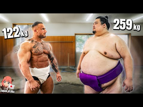 Sumo Ringen gegen schwersten Sumo der Welt (260kg)