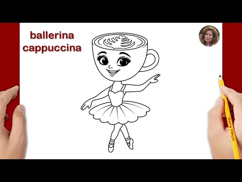 Como dibujar a Ballerina Cappuccina facil | Cómo dibujar Brainrot | Dibujos Felices