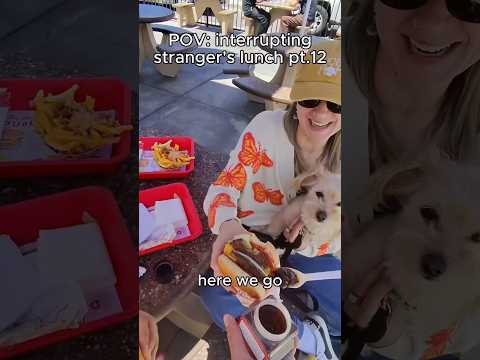 POV: interrupting stranger's lunch pt.12