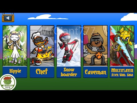 UNLOCK TOURNAMENT PLAYER HIPPIE, CHEF, SNOW BOARDER, CAVEMAN | Stick War Legacy Mod | MrGiant777