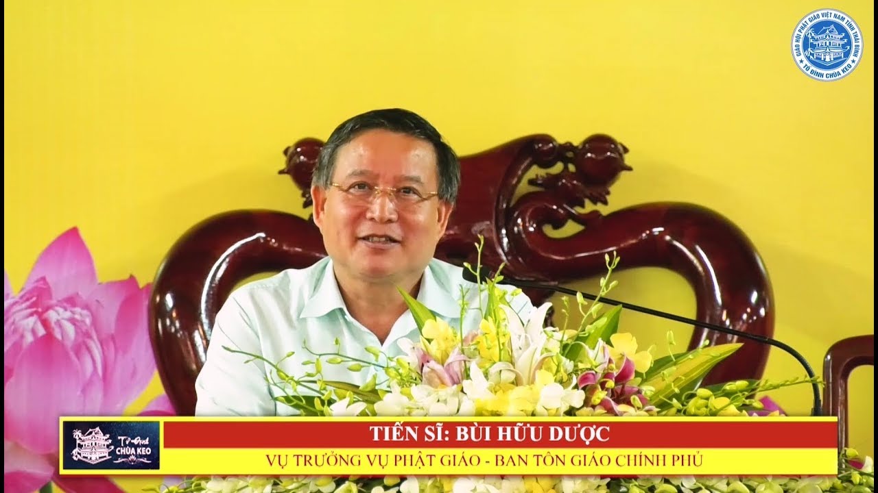 KHÓA BỒI DƯỠNG NGHIỆP VỤ TRỤ TRÌ - TS. BÙI HỮU DƯỢC