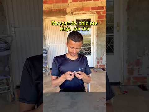 Mascando chiclete antigamente vs hoje em dia, já fizeram isso também? Kkk😂 #chiclete #memes #humor