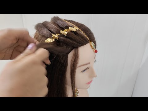 Punjabi Look Hair Design for a Special Day | Easy Hair style girl