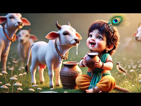 Meri Gaiya Aati Hai Mujhko Doodh Pilati Hai | Hindi Rhymes for Children |  @JiaJelly