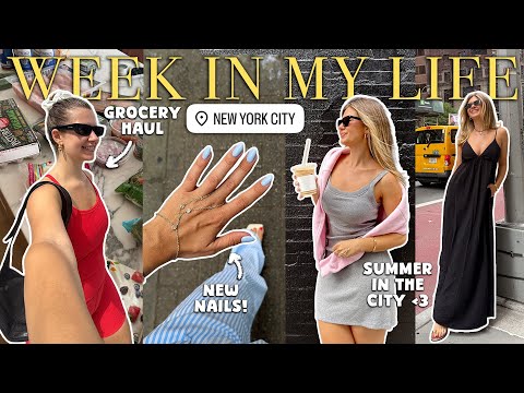 week in my life: enjoying my rent, summer in the city, cooking  + grocery haul