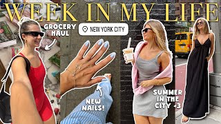 week in my life: enjoying my rent, summer in the city, cooking  + grocery haul