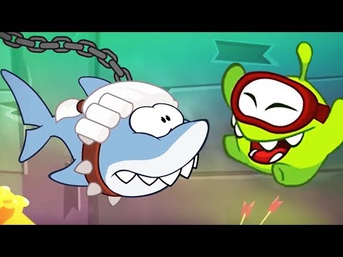 Storie OM Nom SHARK ATTACK | Tagliare la corda | Cartoni animati divertenti per bambini